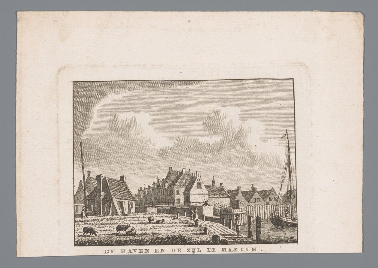 Porto e chiusa a Makkum da Carel Frederik Bendorp (I)