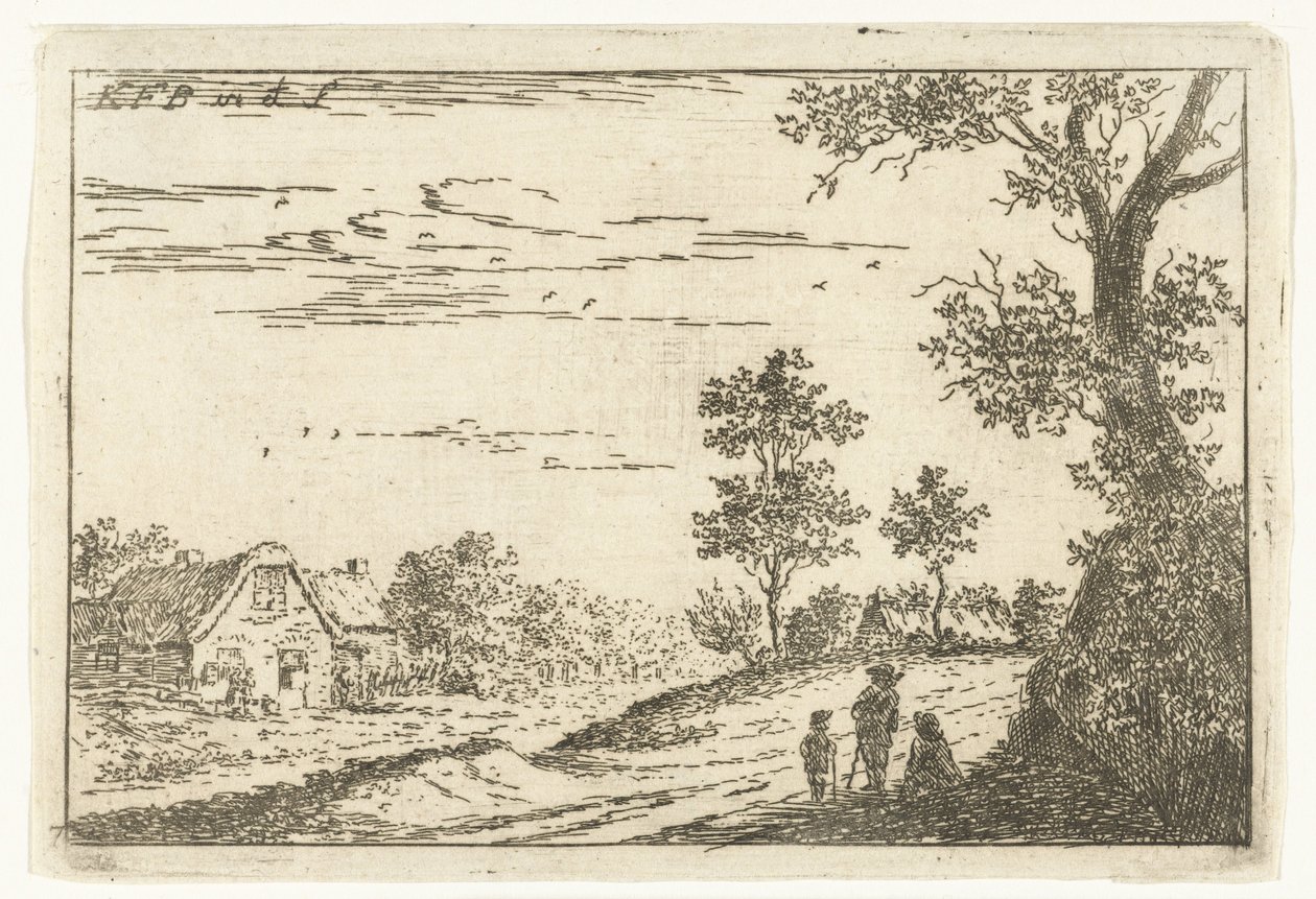 Paesaggio con fattoria da Carel Frederik Bendorp (I)