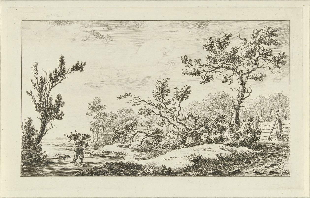 Raccoglitore di legna da Carel Lodewijk Hansen