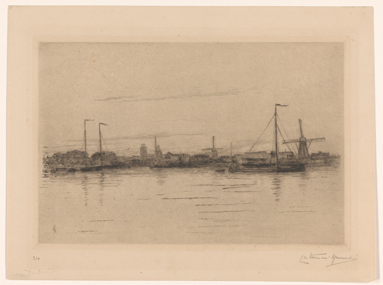 Veduta di Dordrecht da Carel Nicolaas Storm van 