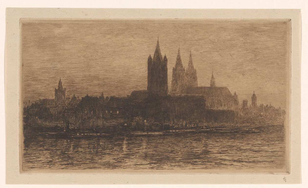 Veduta di Colonia di sera da Carel Nicolaas Storm van 