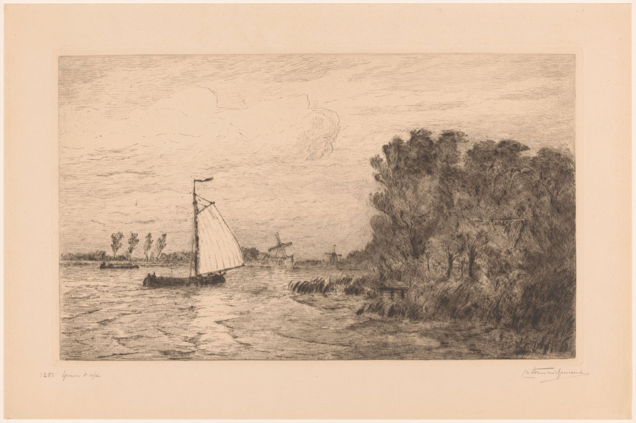 La Vecht presso Weesp da Carel Nicolaas Storm van 
