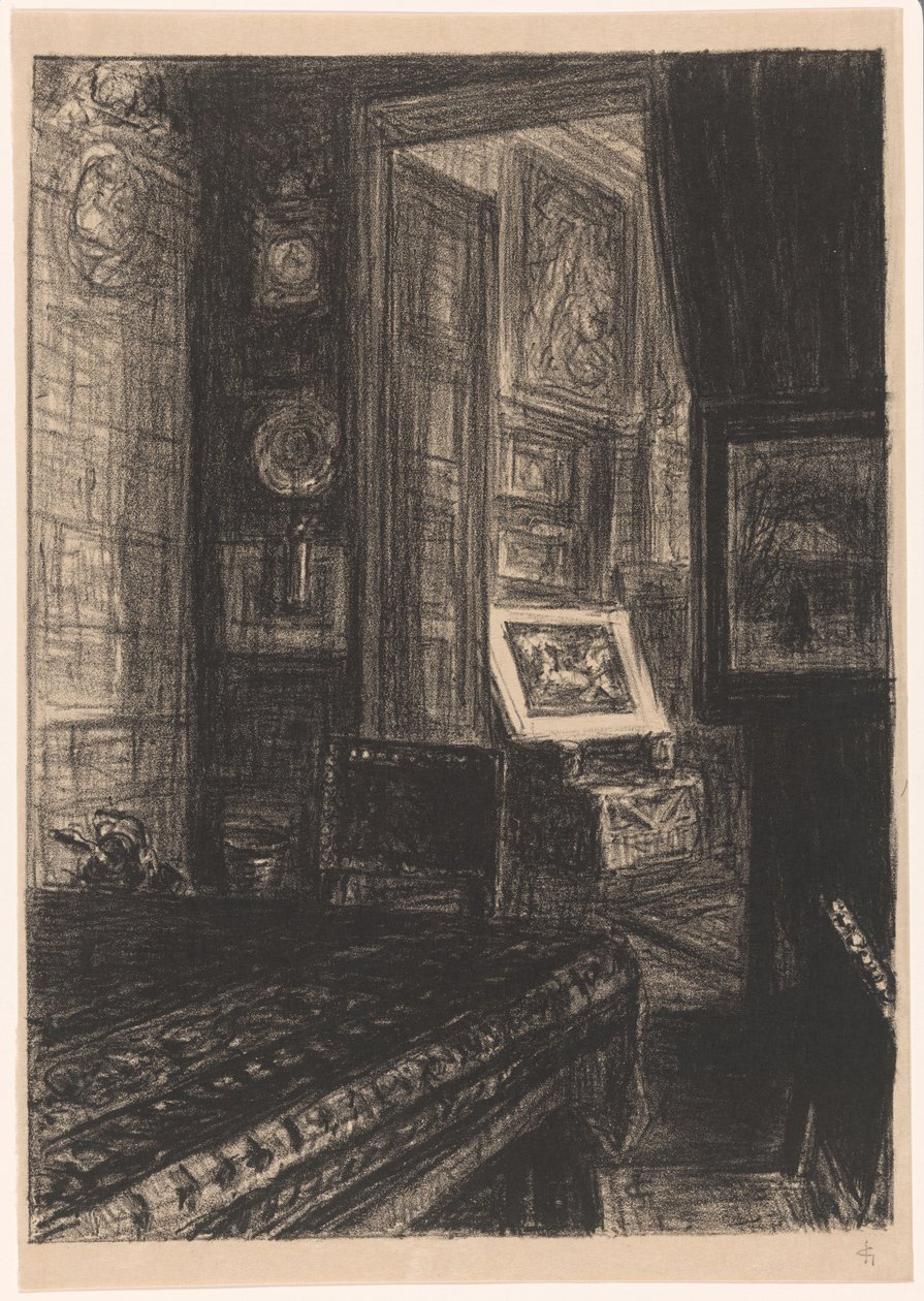 Interno di una casa da Carel Nicolaas Storm van 