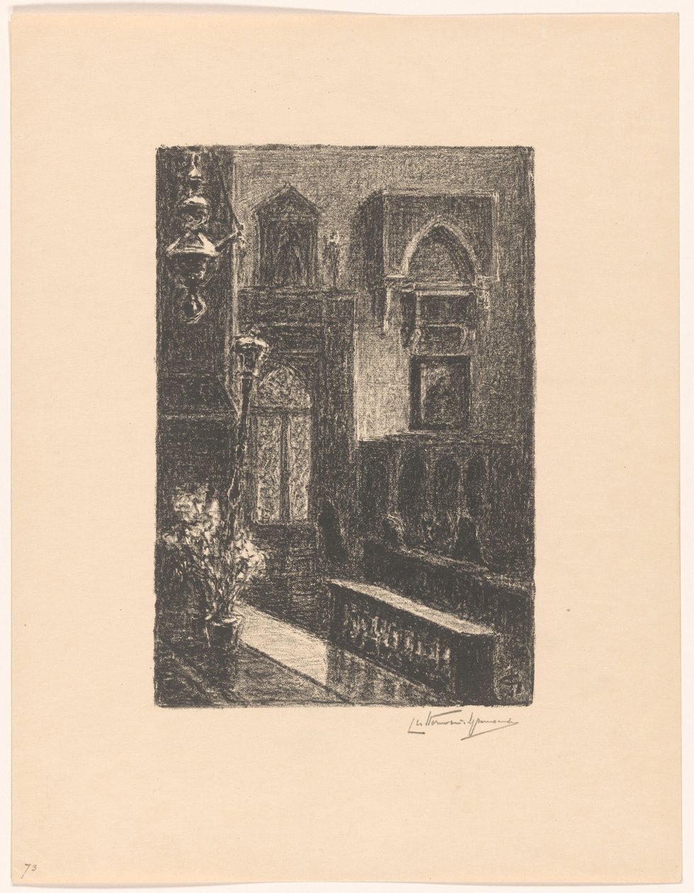 Interno di una chiesa a Venezia da Carel Nicolaas Storm van 