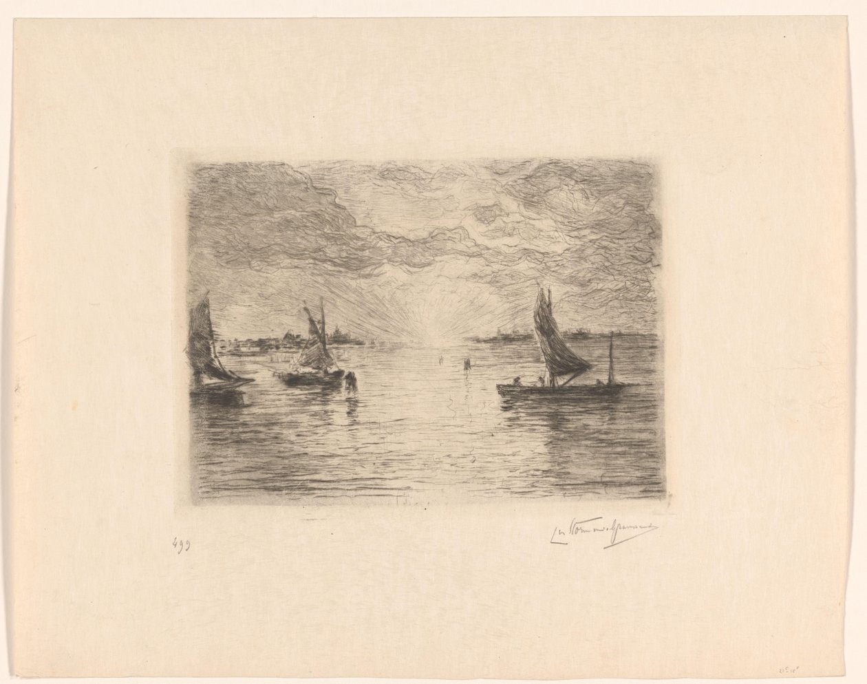 Laguna al tramonto da Carel Nicolaas Storm van 