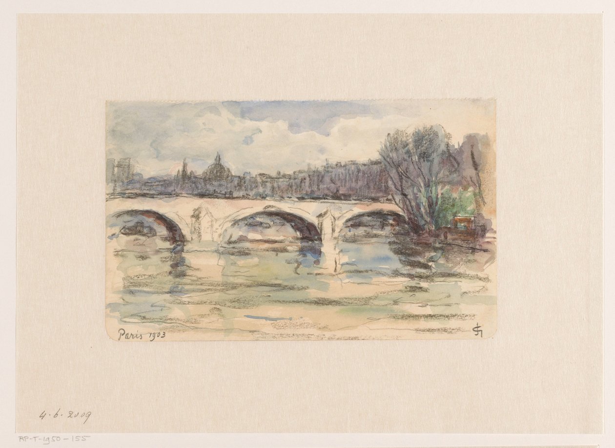 Ponte sulla Senna, Parigi da Carel Nicolaas Storm van 