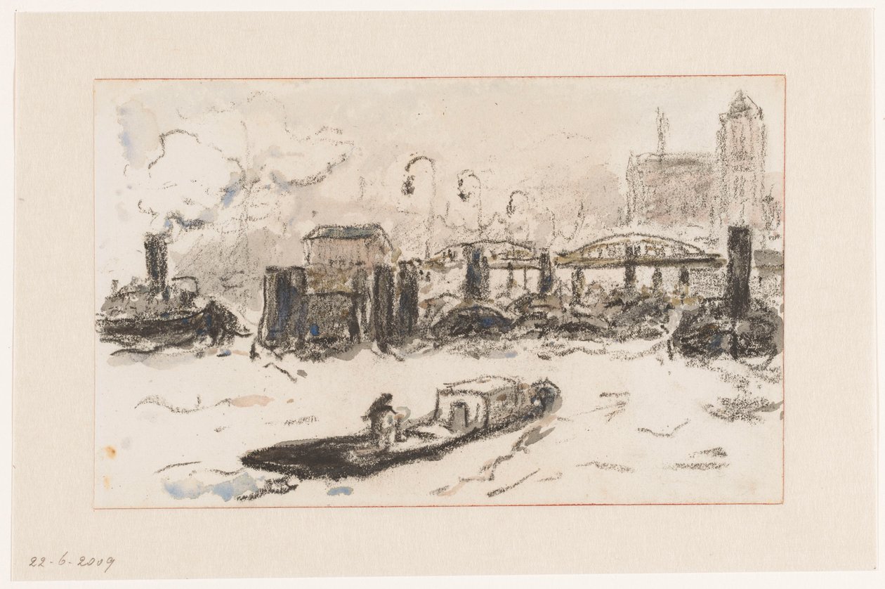 Veduta del porto di Amburgo da Carel Nicolaas Storm van 