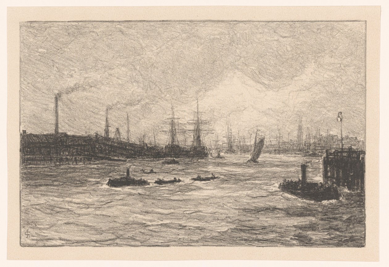 Porto di Amburgo da Carel Nicolaas Storm van 