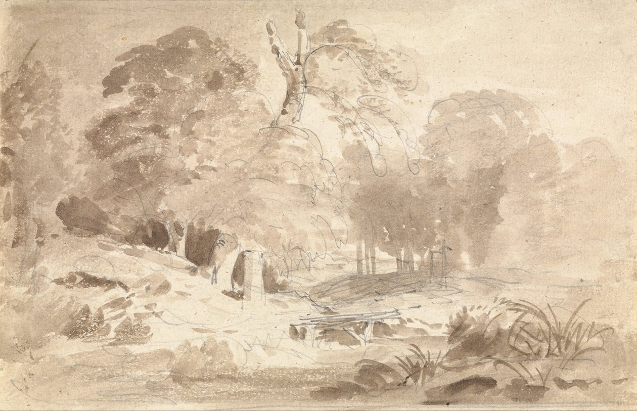 Paesaggio rurale nel Mark Brandenburg da Carl Blechen