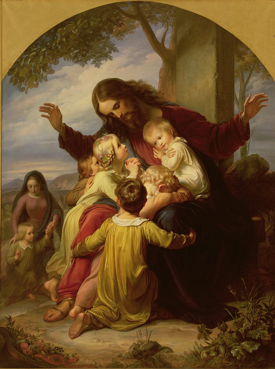 Lasciate che i bambini vengano a me da Carl Christian Vogel von Vogelstein