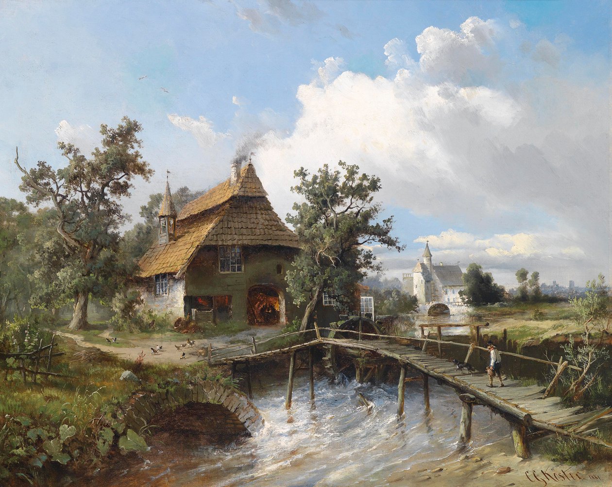 Fabbro al ruscello da Carl Georg Köster