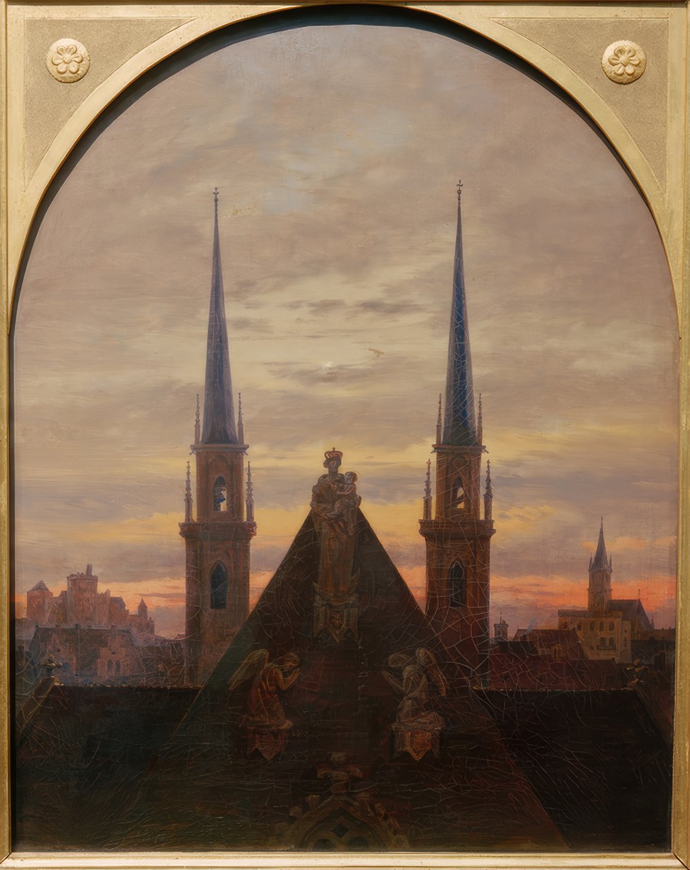 Città al crepuscolo da Carl Gustav Carus