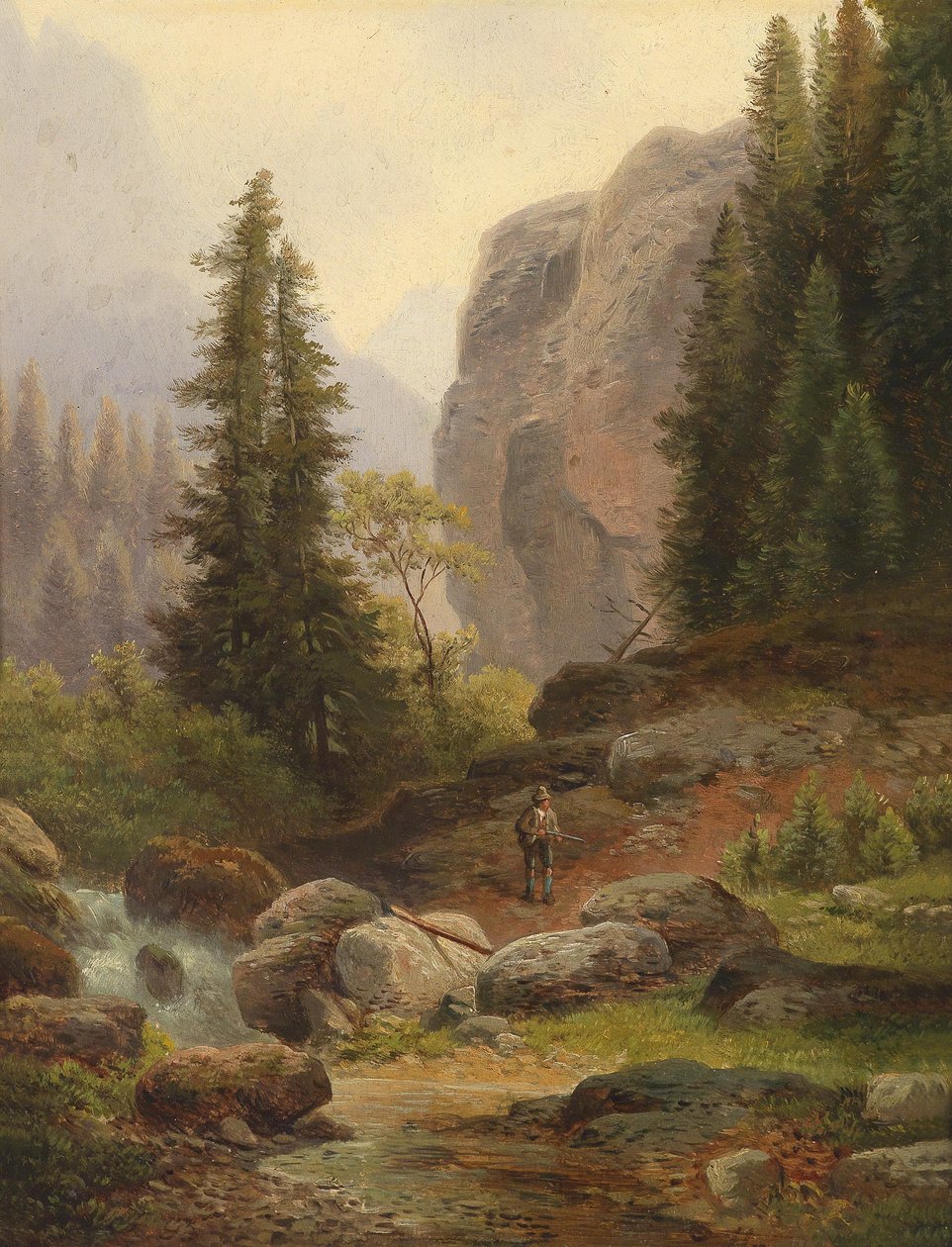 Un Cacciatore nelle Alte Montagne da Carl Hasch