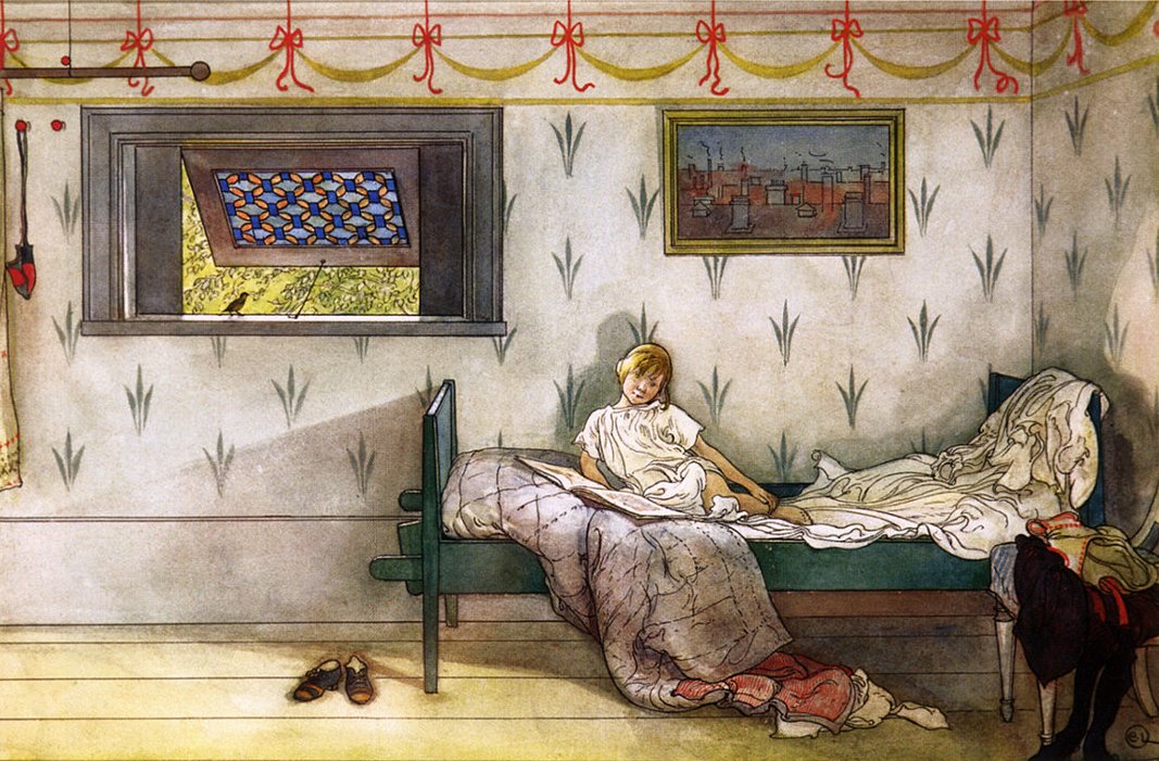 Chicchirichì, sono le sette da Carl Larsson