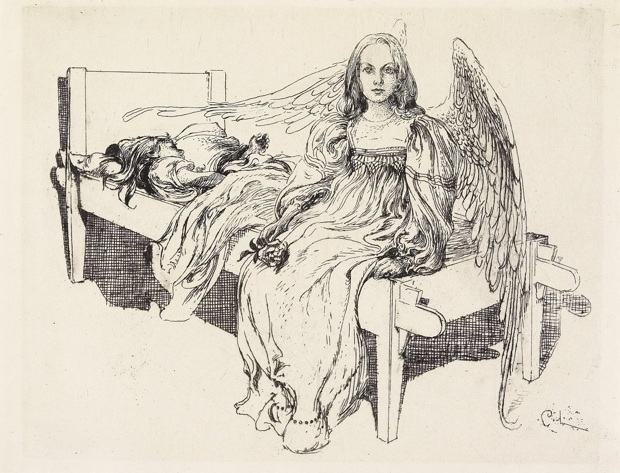 Der Schutzengel, 1905 da Carl Larsson