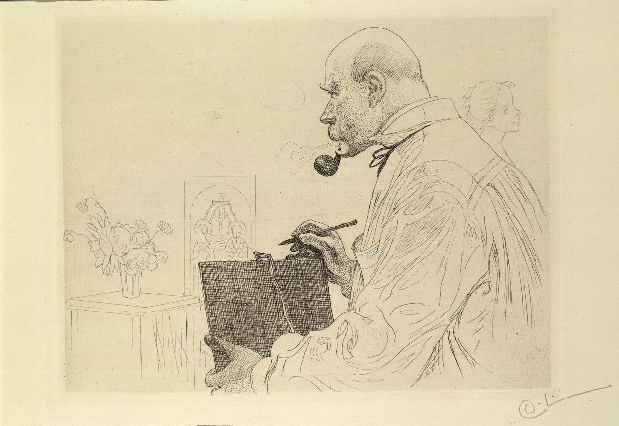 Autoritratto, c.1912 da Carl Larsson