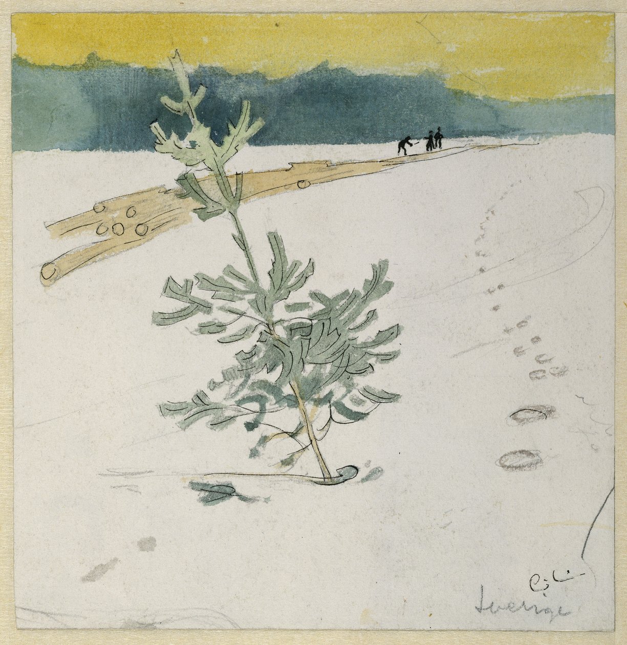 Paesaggio invernale da Carl Larsson