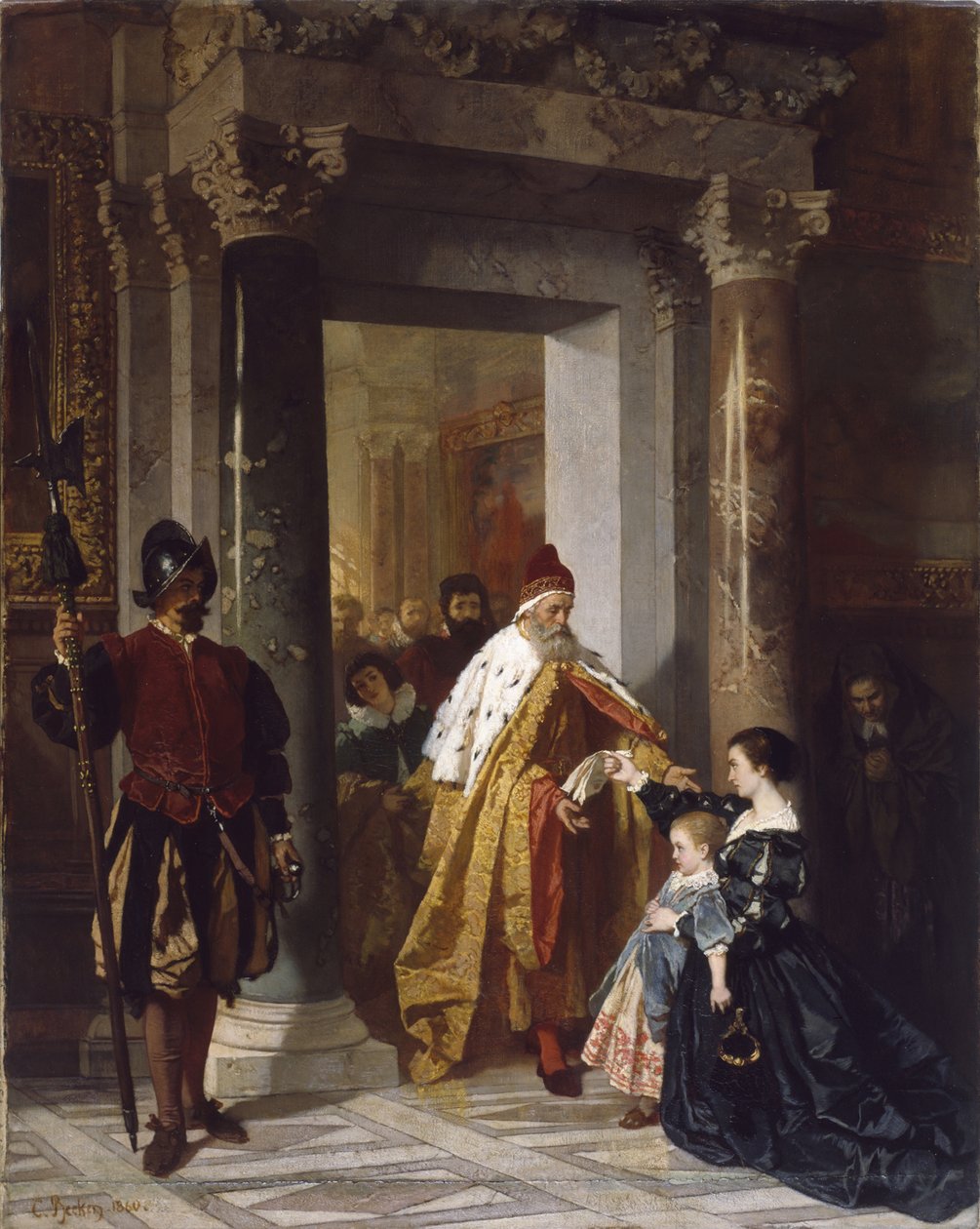 Petizione al Doge, 1860 da Carl Ludwig Friedrich Becker
