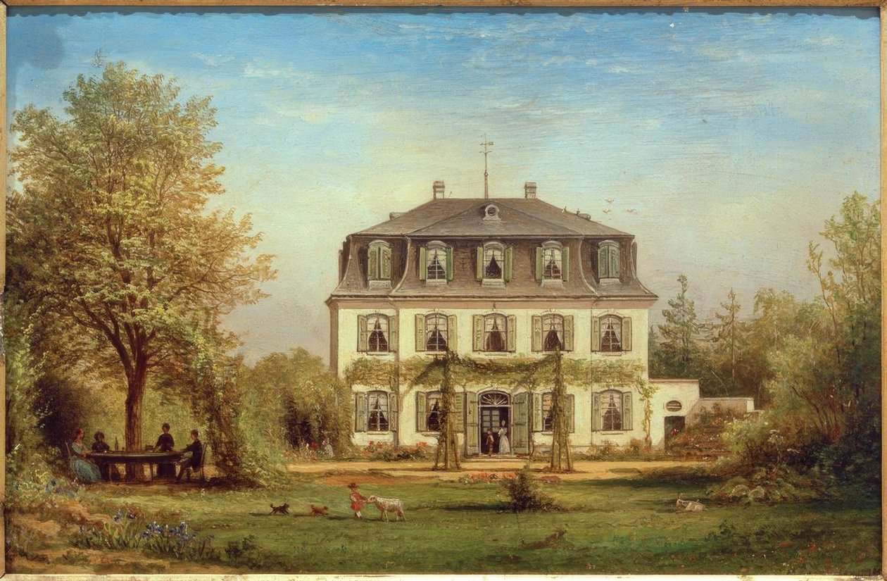 C.Morgenstern, Casa da giardino della famiglia di banchieri Bansa, Sassonia da Carl Morgenstern