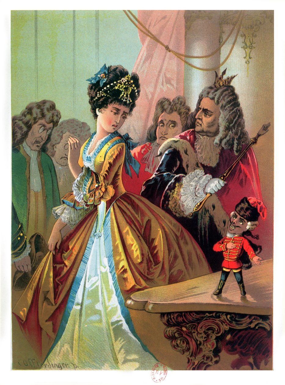 Il vecchio re e il principe schiaccianoci, illustrazione da 