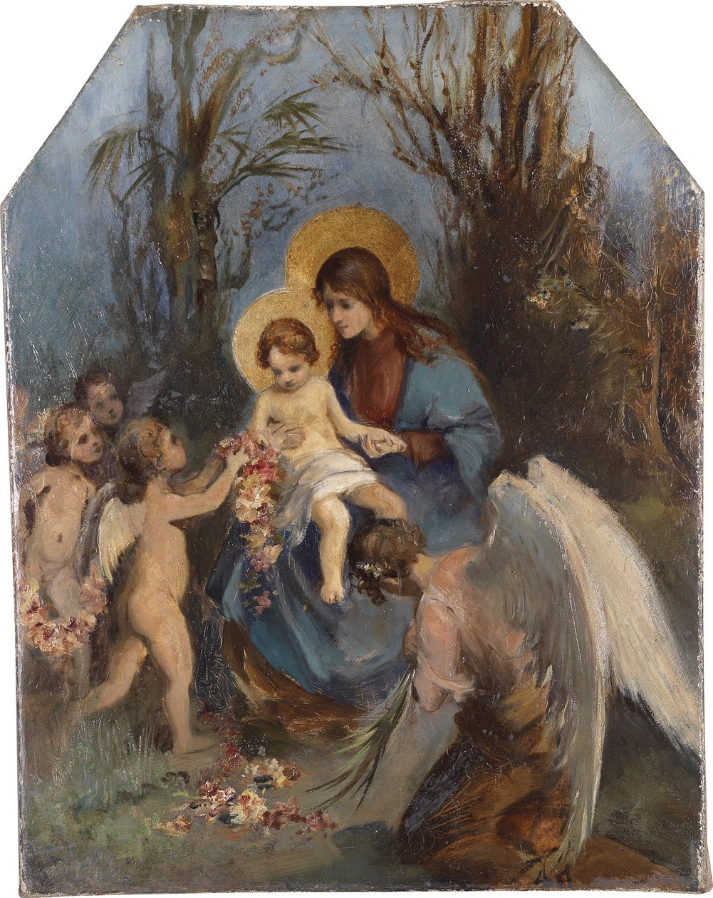 Una corona di fiori per il Bambino Gesù da Carl Rahl