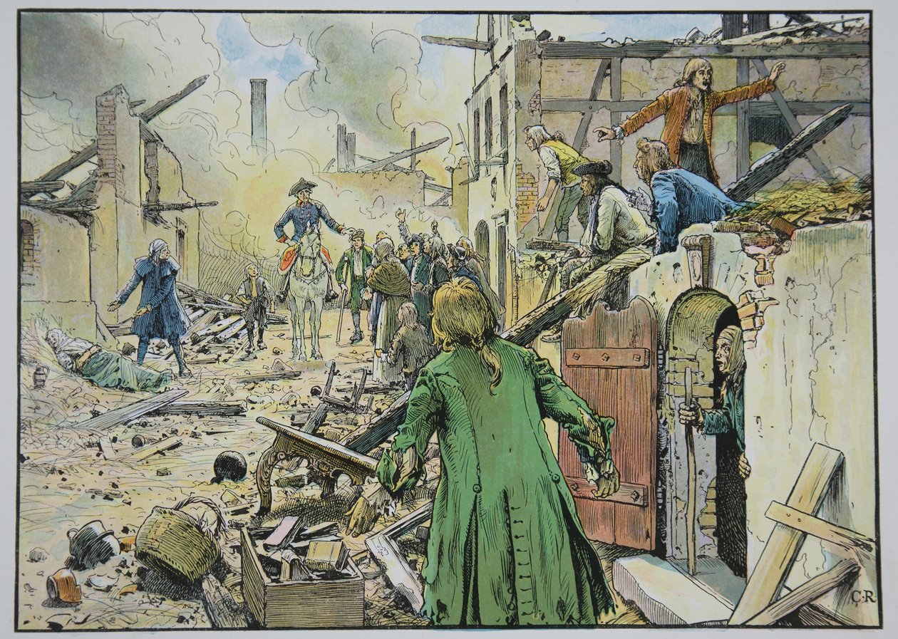 Il re in visita a Küstrin, agosto 1758 da Carl Röchling