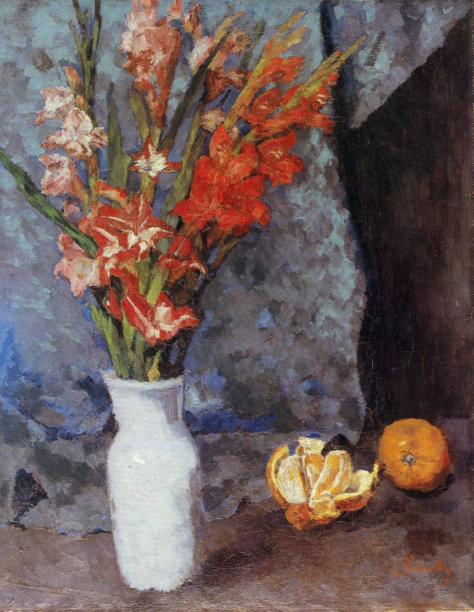 Gladioli e arance da Carl Schuch