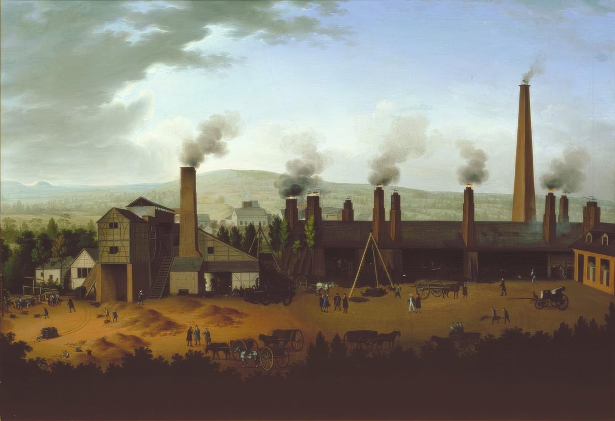 La fabbrica di Lendersdorf da Carl Schütz