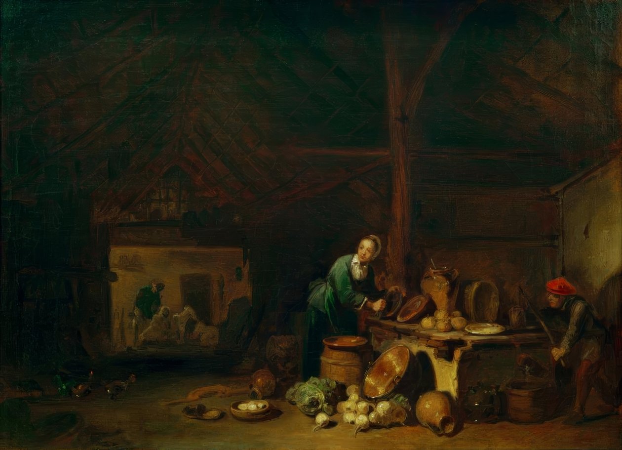 Interno di cucina da Carl Spitzweg