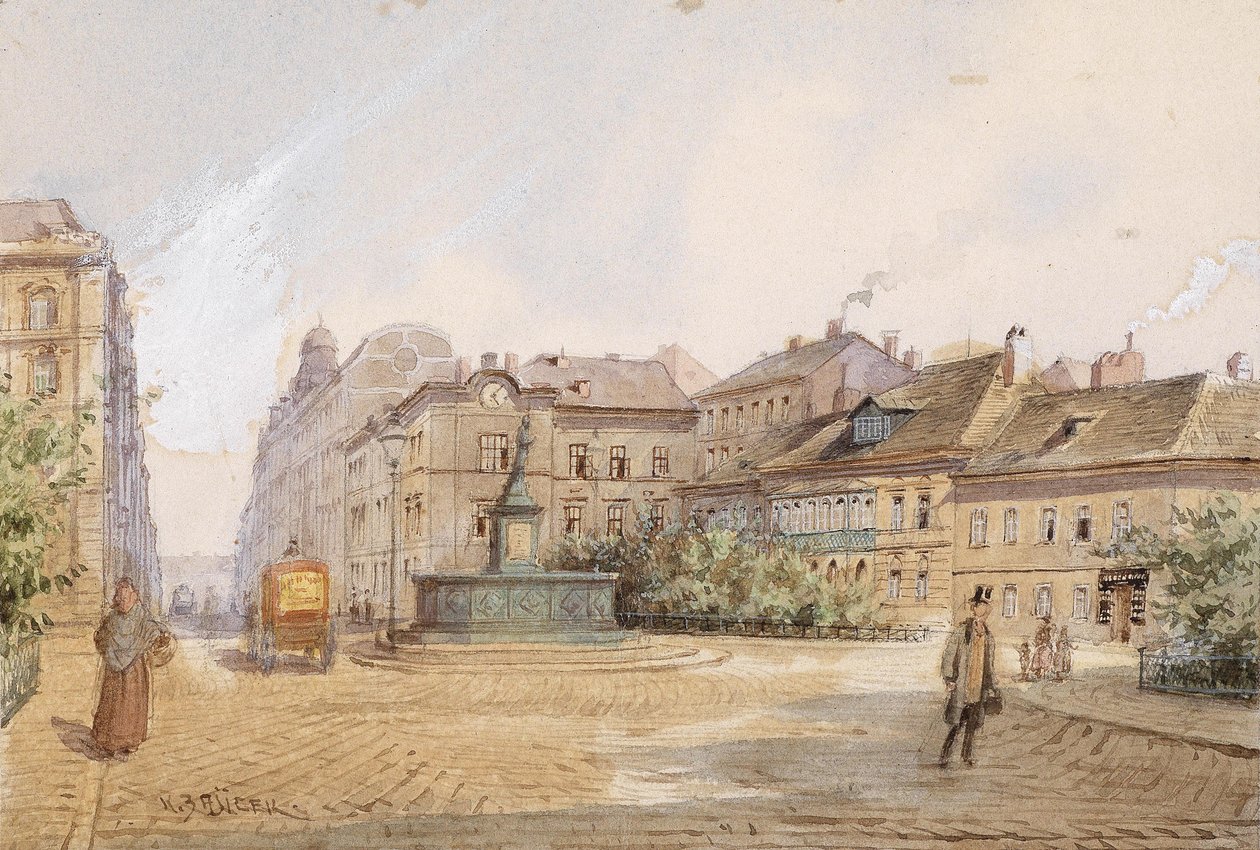 La piazza nel distretto da Carl Wenzel Zajicek