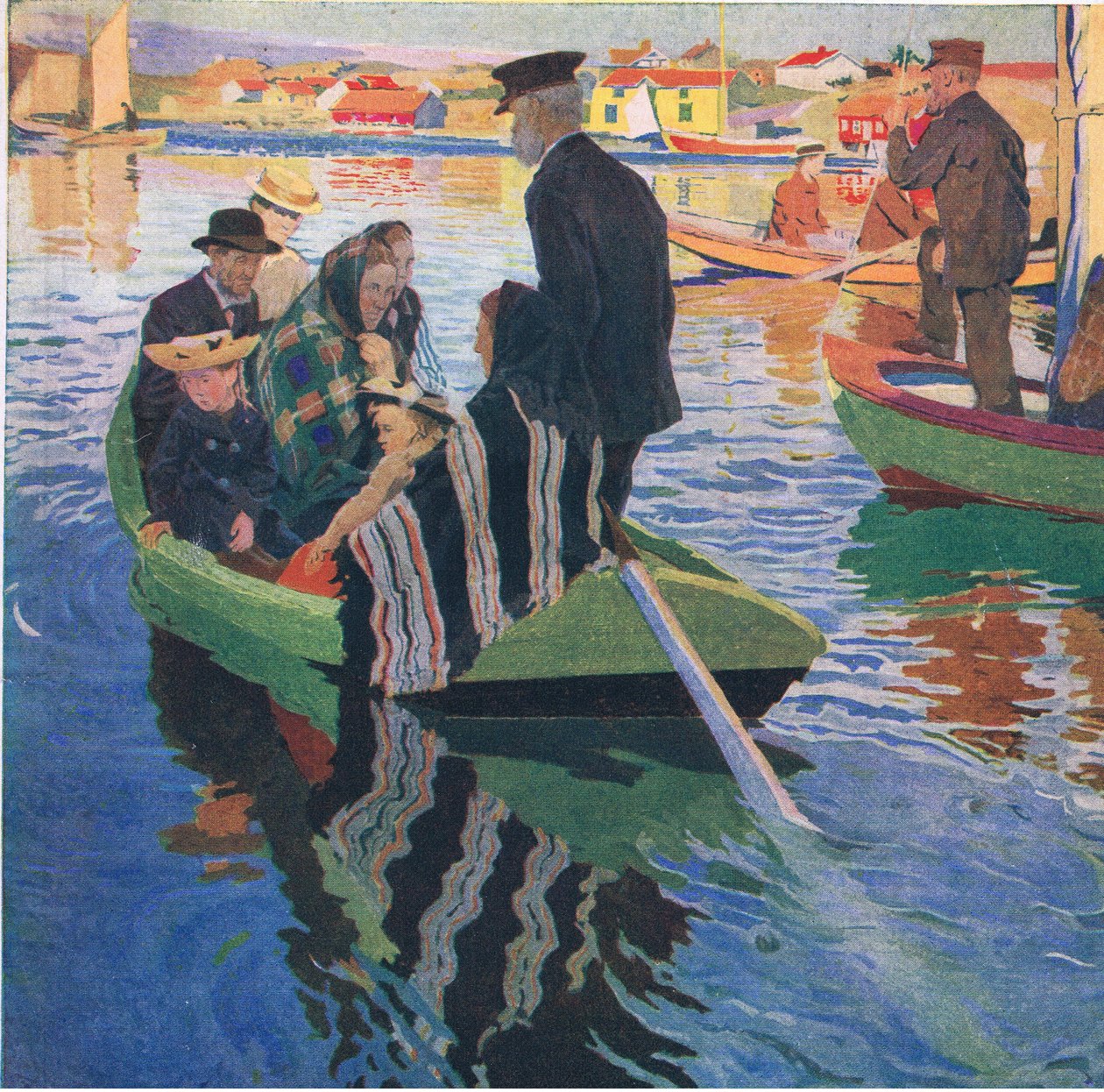 Fedeli in barca da Carl Wilhelm Wilhelmson