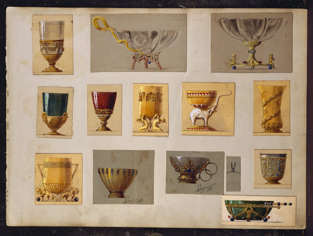 Selezione di disegni, Casa di Carl Fabergé da Carl Fabergé
