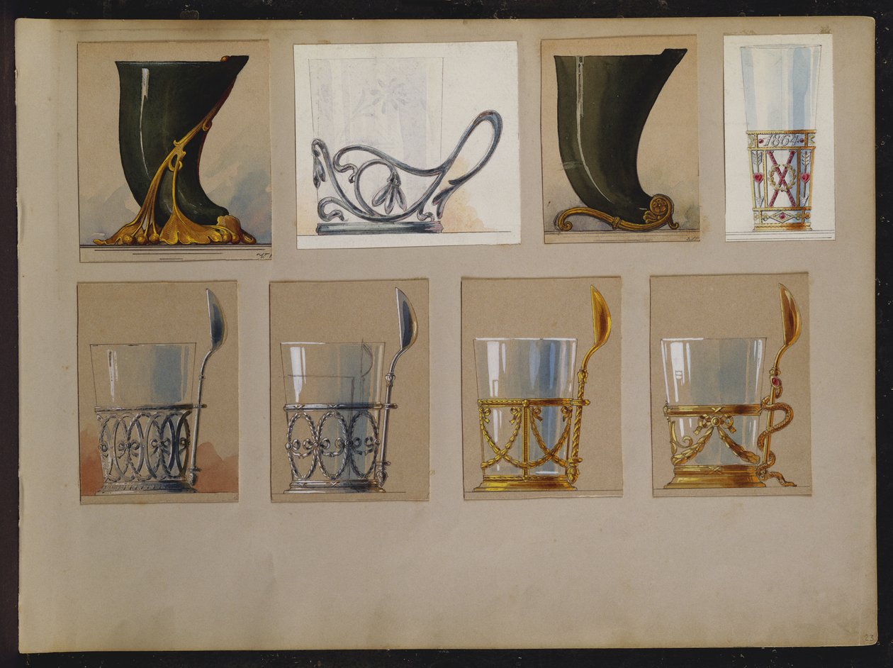 Selezione di disegni, Casa di Carl Faberge da Carl Fabergé