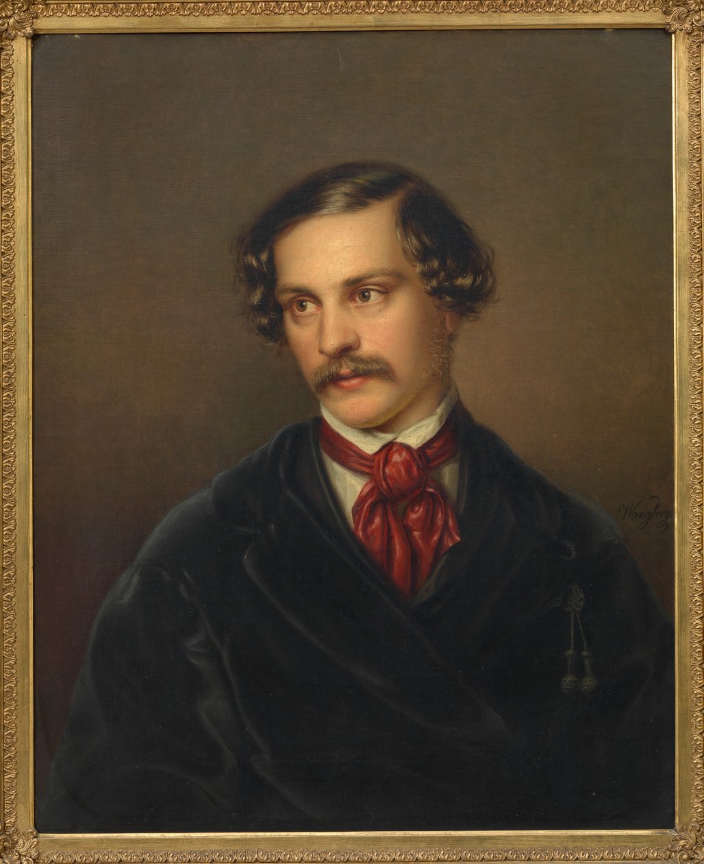 Ritratto del drammaturgo e compositore Alexander Baumann 1814-1857, ca 1845 da Carl Adolph Wangberg