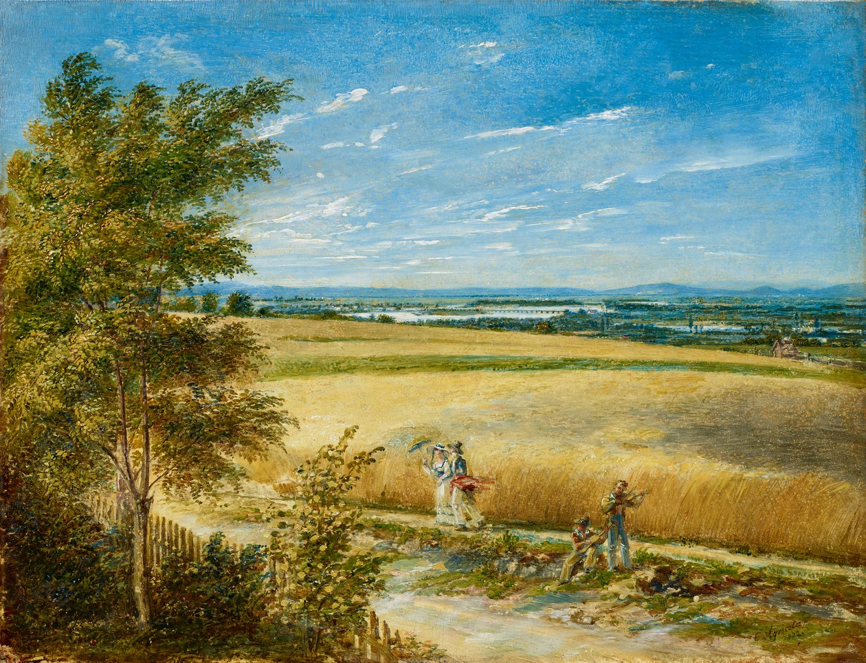 Il Danubio con il vecchio ponte del Reich da Carl Agricola