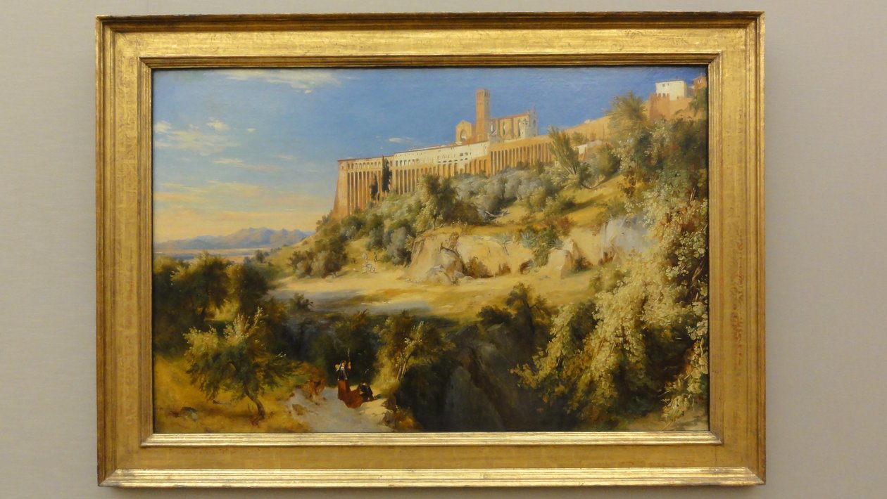 Tedesco: Blick auf Assisi Vista su Assisi da Carl Blechen