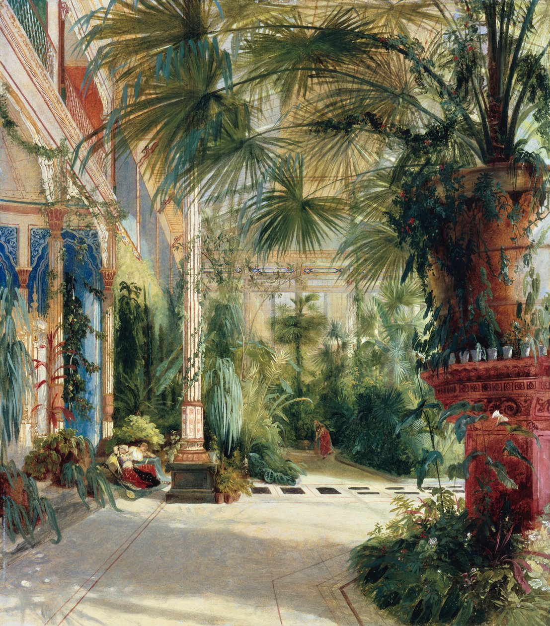 Tedesco: Das Innere des Palmenhaus auf der Pfaueninsel L