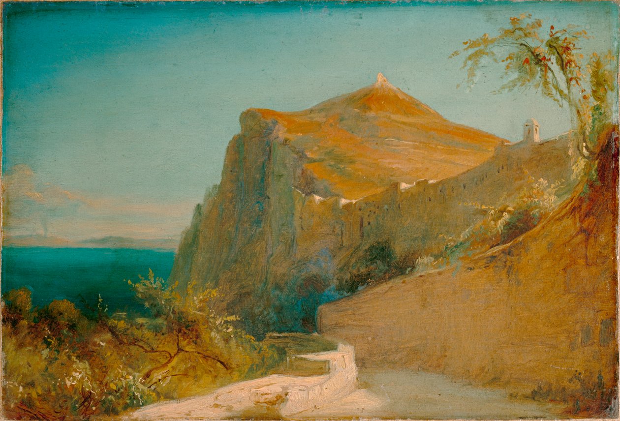 Tiberio si scaglia a Capri da Carl Blechen