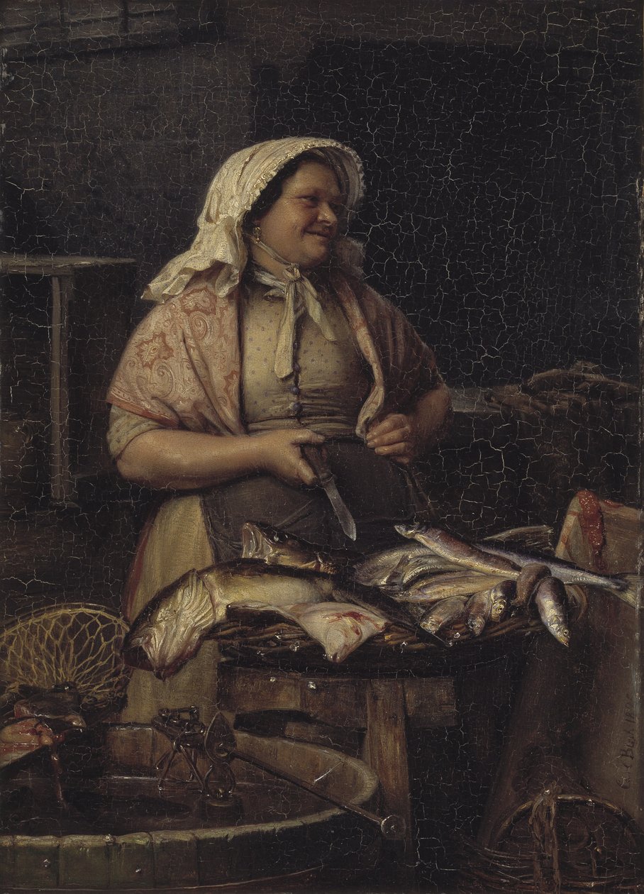 Una pescivendola da Carl Bloch