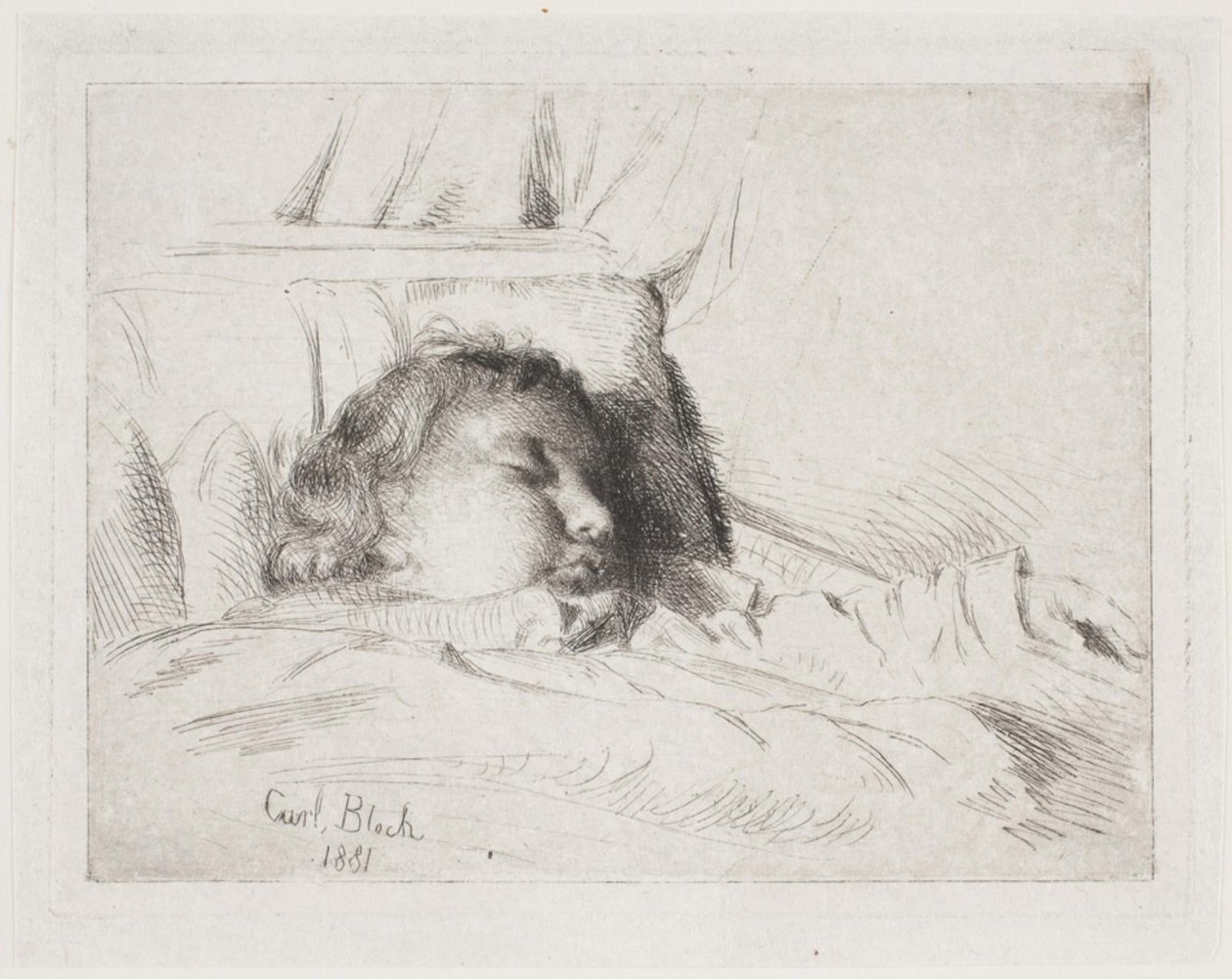 Il bambino dormiente da Carl Bloch