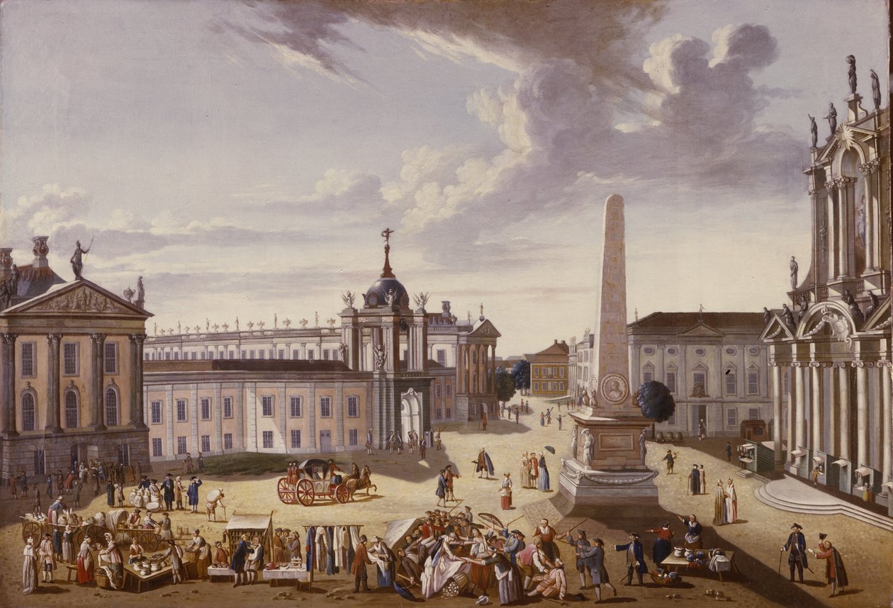 Veduta del municipio, 1772 da Carl Christian Baron