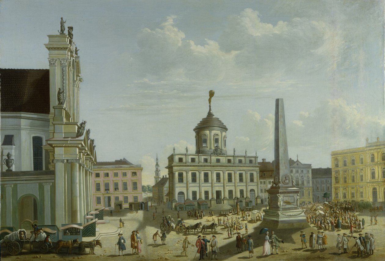 Veduta del Municipio, 1772 da Carl Christian Baron