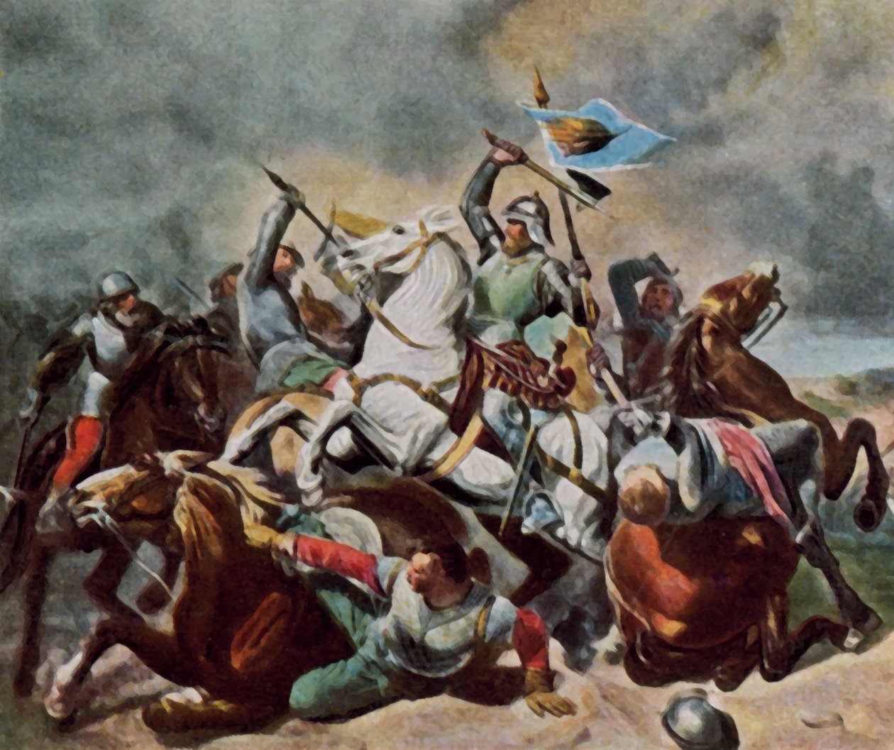 Albrecht Achille in lotta con i Norimberga da Carl Constantin Steffeck