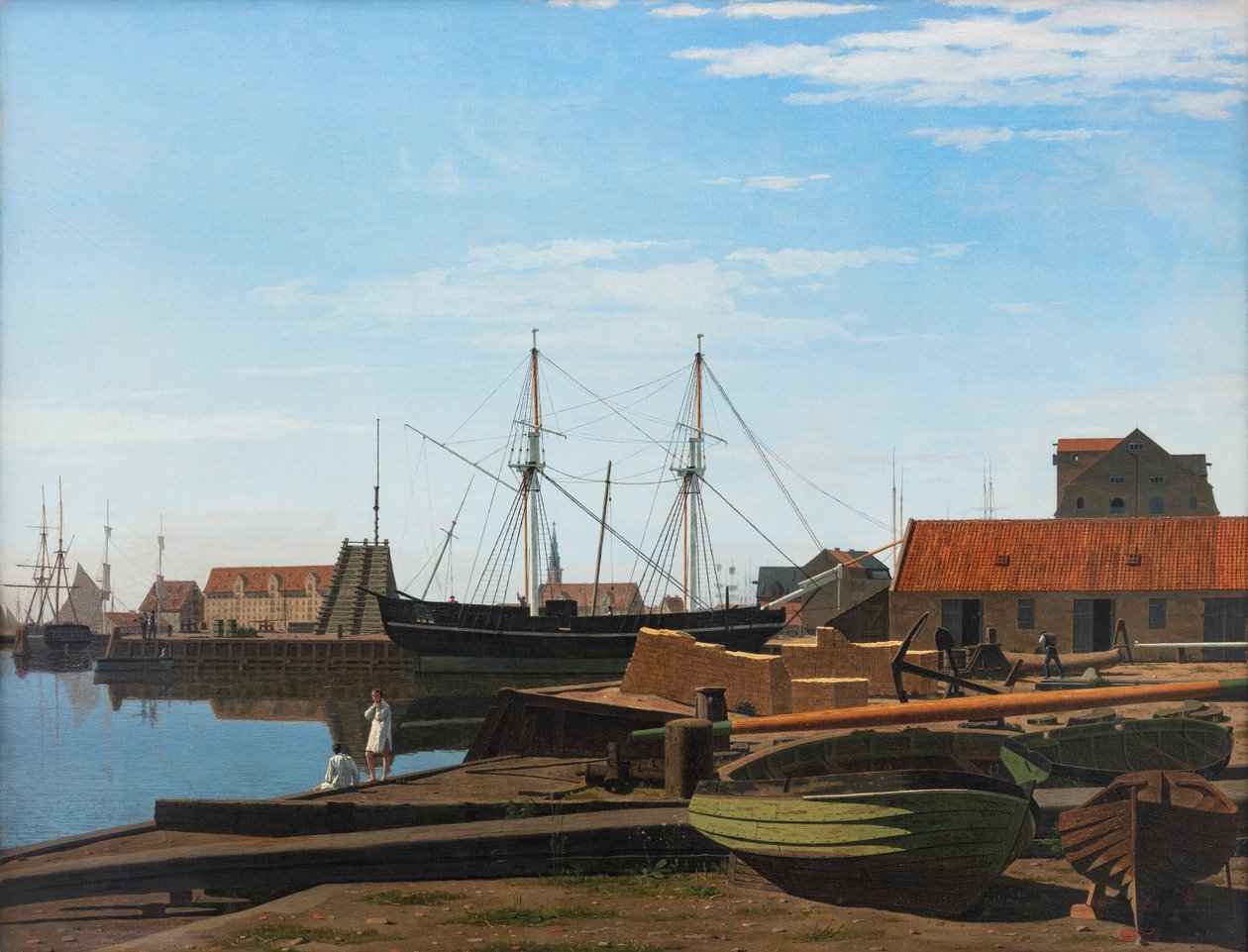 Vista di Piazza Larsen vicino al porto di Copenaghen da Carl Dahl