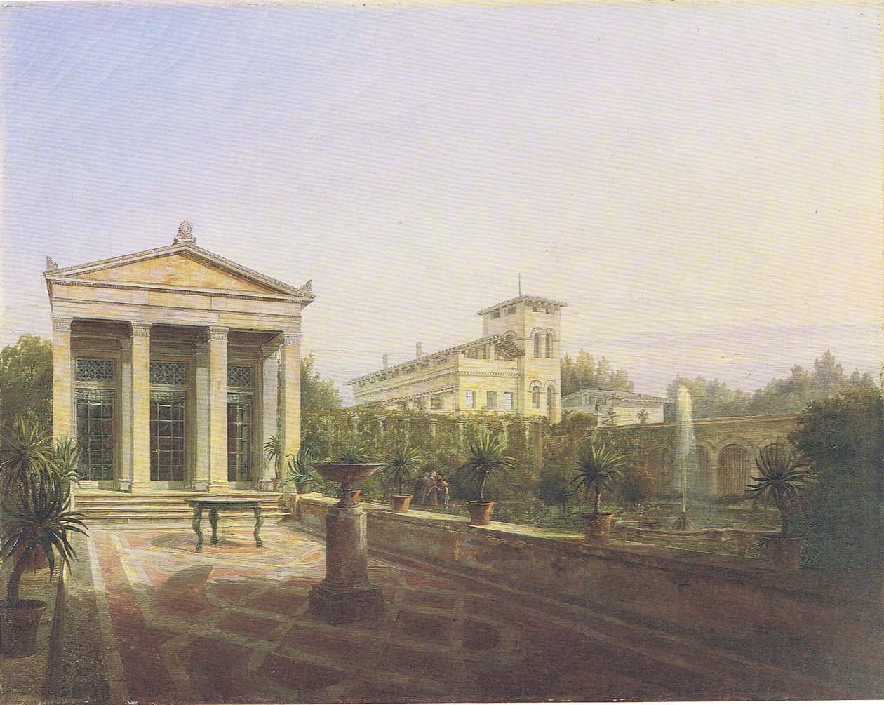 la casa-giardino di Charlottenhof a Potsdam da Carl Daniel Freydanck