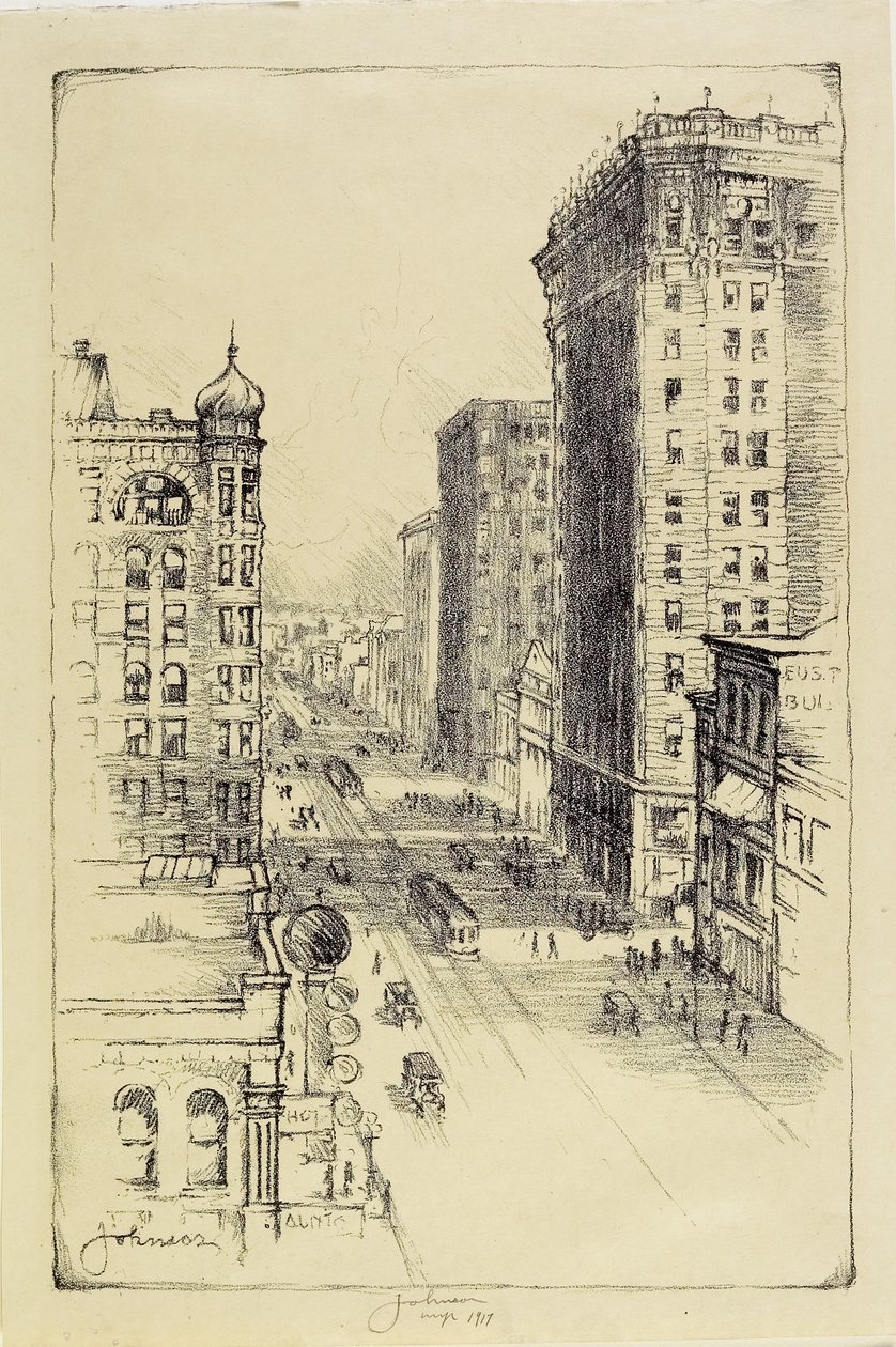 Hennepin Avenue sotto la Sesta Strada da Carl Edward Johnson