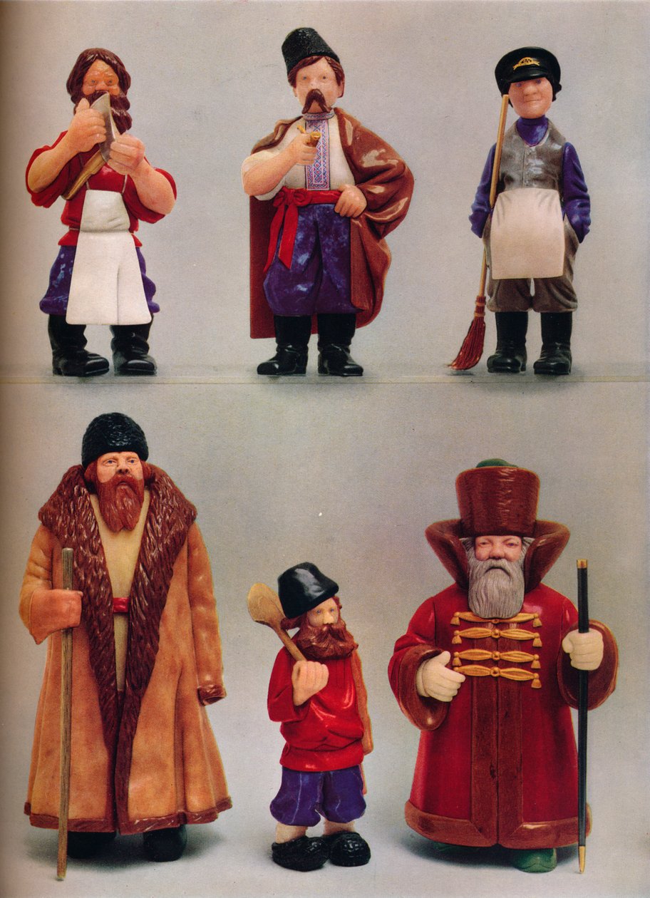 Tipi nazionali russi, c1935 da Carl Fabergé
