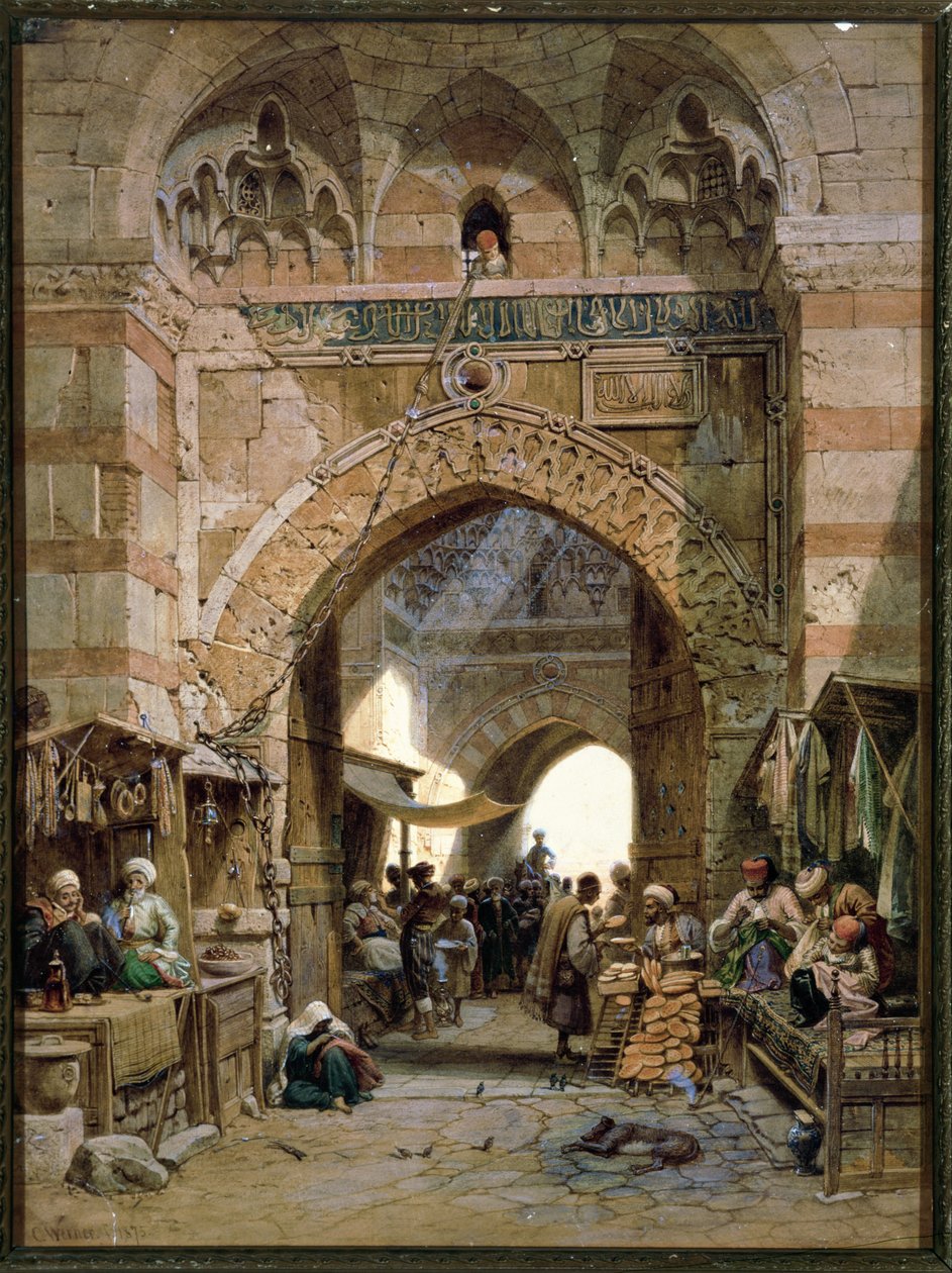 Scena di bazar, 1875 da Carl Friedrich Heinrich Werner