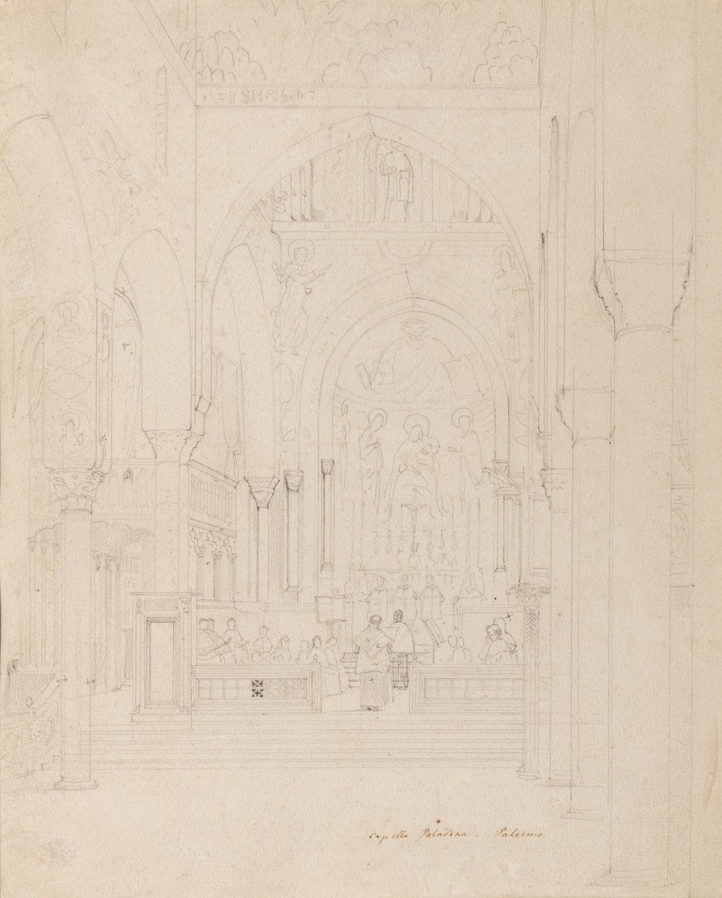 Sicilia: Cappella Palatina, Palermo, c.1850 da Carl Friedrich Heinrich Werner