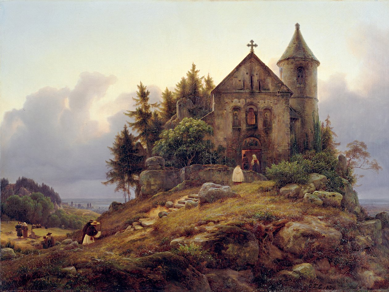 La cappella nel bosco da Carl Friedrich Lessing